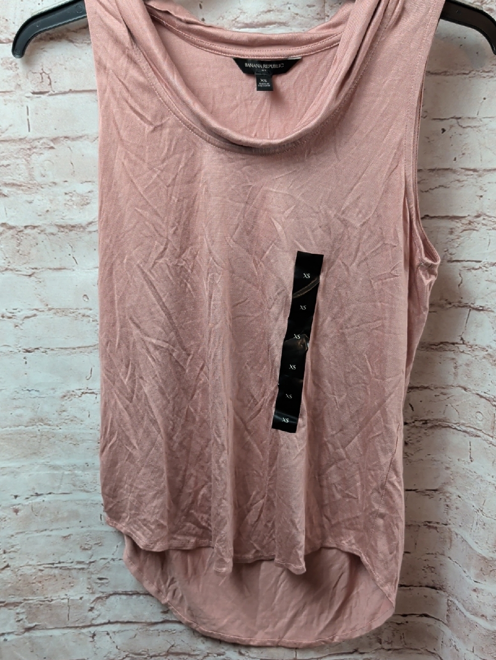 Banana Republic Women's Sleeveless Cowl Neck Tank Dusty Rose Xs Nwt